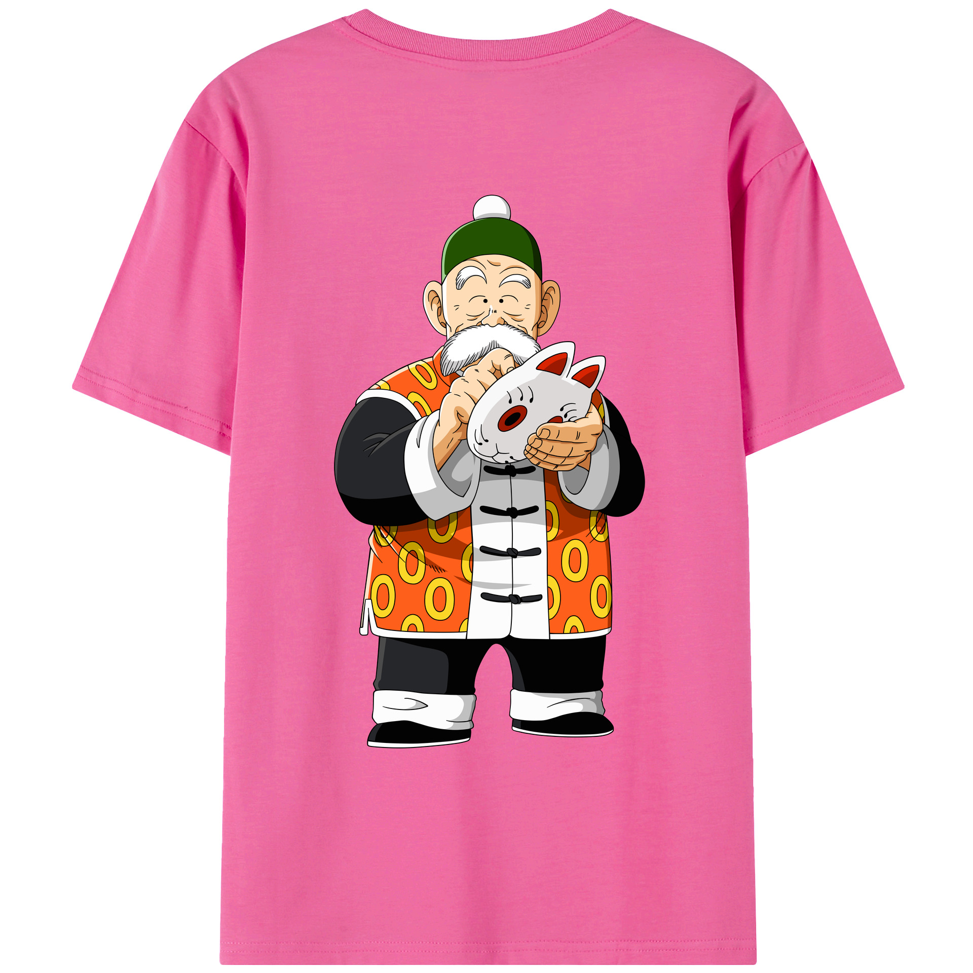 （画像用） ドラゴンボール 亀仙人（かめせんにん） DRAGON BALL Master Roshi Kame Sennin レディース半袖Tシャツ(バックプリント)
